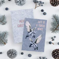 WTF Is A Turtle Dove Funny Christmas Holiday Card