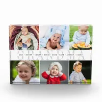 "Grandma" Grandchildren Names 6 Photo Collage