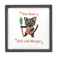 Adorable Cat Magnetic Wooden Gift Box