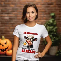 Serene Bovine With Blooming Treasure T-Shirt