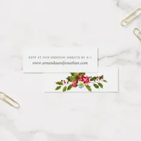 Christmas Wedding Floral Holly Watercolor RSVP