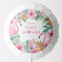 Tropical Flamingo Baby Shower Balloon
