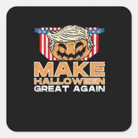 Trumpkin Halloween Vintage Political Funny Square Sticker