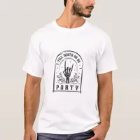 Till Death Do Us Party Retro Bachelorette Design T-Shirt