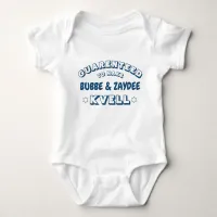 Cute Funny Jewish Bubbe & Zaydee (or other name) Baby Bodysuit