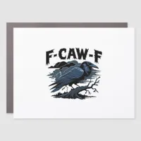 F-Caw-F Minimal Clean Car Magnet