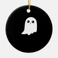 Little Boo Funny Meme Ceramic Ornament