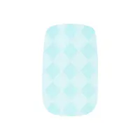 Turquoise Geometric Diamond Aqua Minx Nail Art