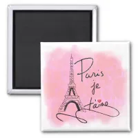 Paris I Love You Pink ID914 Magnet