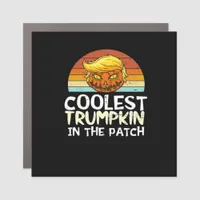 Coolest Trumpkin Patch Car Magnet