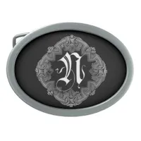 Elegant Goth Initial N Belt Buckle