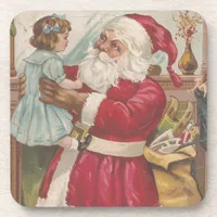 vintage Santa Beverage Coaster