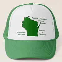 Wisconsinite Champions Football, Cheese and Beer Trucker Hat