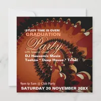 Dance Music Graduation Special Party Invitations