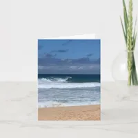 Beach Ocean Surf Sand Seascape Card