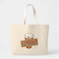 Author Fuel Coffee Time Writer Slogan Large Tote Bag