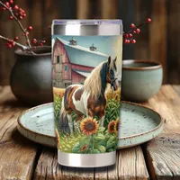 Wishing you a Beautiful Day Friend | Pretty Horse Insulated Tumbler