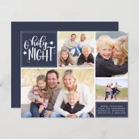 Budget Photo Collage O Holy Night Christmas Card