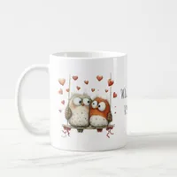 Cute Owl Sweethearts Will You Be My Valentine? Coffee Mug