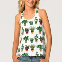 Hand Drawn Houseplants  Tank Top