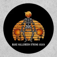 Trumpkin Make Halloween  Again Gym Fitness Funny Patch