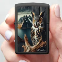 Great Horned Owl Thick Plumage The Element's  Zippo Lighter