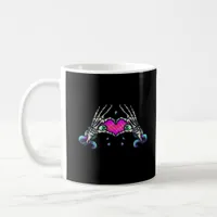 In Death Skeleton Heart Hands Classic Style Coffee Mug