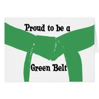 Martial Arts Proud to be a Green Belt