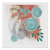 Modern Art Abstract Floral Poster Print