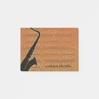 Warm Tones Saxophone Post-it Notes