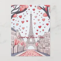 Found my Love in Paris France Valentine's Day Postcard