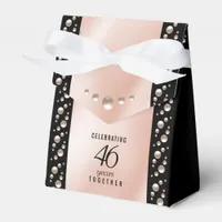 Elegant 46th Pearl Wedding Anniversary Celebration Favor Boxes