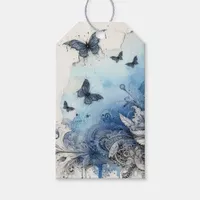 Blue Watercolor Ephemera Gift Tags