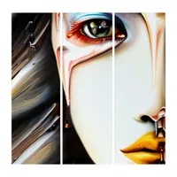 Mystical Ethereal Beautiful Women   Triptych