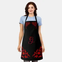 Dramatic Goth Personalized  Apron