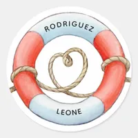 Nautical Classic Round Sticker