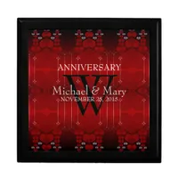 Red Hearts Love Wedding Anniversary Gift Box