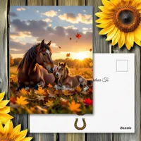 Keeping in Touch | Horse Themed Postcard