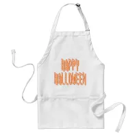 Halloween Blox Text Adult Apron