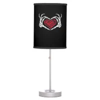 Heart Hands Skeleton Table Lamp
