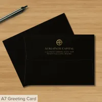 Return Address Envelope with Gold Compass Logo