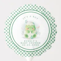 Dinosaur Egg Watercolor Baby Shower  Balloon