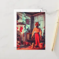 Spooky Horror Christmas Postcard