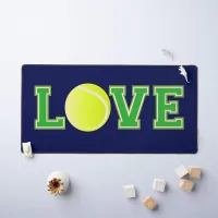 Tennis Fan, Love Tennis Typographic Desk Mat