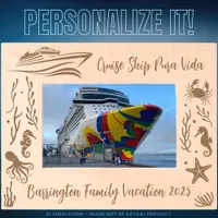 Family Cruise Vacation Customizable Laser Engraved