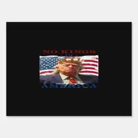 No Kings In America Anti-Trump Creative Design Sign