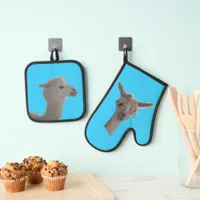 Pot Holder Set - Alpaca Portrait