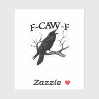 F-Caw-F Classic Vintage Graphic Sticker