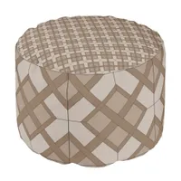 Ottoman - Woven Lattice in Three Shades