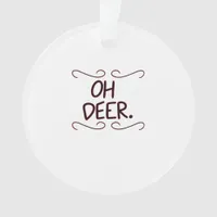 Alastor Oh Deer Creative Art Design Ornament